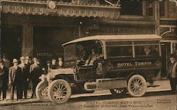 Hotel Turpin Auto Bus Postcard