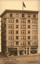 Hotel Berg - Every Room with Private Bath - Rates $1.00 per day and up. San Francisco, CA Postcard Postcard Postcard