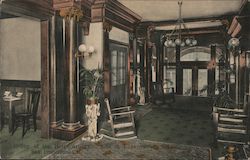 Lobby of the Hotel Arlington, Ellis & Leavenworth Sts. Postcard