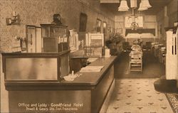 Office and Lobby - Goodfriend Hotel Postcard