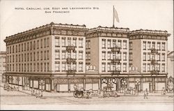 Hotel Cadillac, Corner Eddy and Leavenworth Sts. Postcard