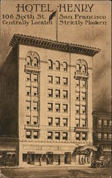 Hotel Henry, 106 Sixth St., Strictly Modern Postcard