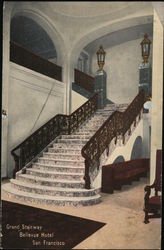 Grand Stairway, Bellevue Hotel Postcard