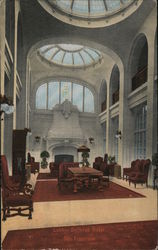 Lobby, Bellevue Hotel Postcard