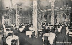 Dining Room - Clift Hotel, Cor. Taylor and Geary Sts. Postcard