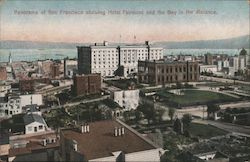 Panorama Showing Hotel Fairmont and the Bay in the Distance San Francisco, CA Postcard Postcard Postcard