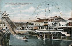 A View in "The Chutes" a Recreation Park Postcard