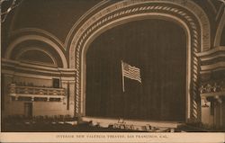 Interior, New Valencia Theatre San Francisco, CA Postcard Postcard Postcard