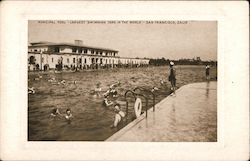 Muniipal Pool - Largest Swimming Tank in the World San Francisco, CA Postcard Postcard Postcard