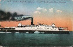 Southern Pacific Ferry Steamer "Newark" San Francisco, CA Postcard Postcard Postcard