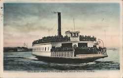 Vallejo Ferry to Mare Island Navy Yard Postcard