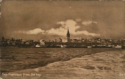 San Francisco from the Bay California Postcard Postcard Postcard