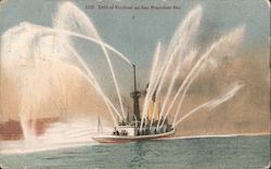 Drill on Fireboat San Francisco, CA Postcard Postcard Postcard