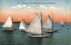 Yachting on the Bay Postcard