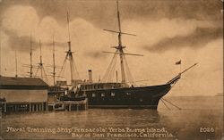 Naval Training Ship "Pensacola", Yerba Buena Island Postcard