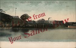 General View of Naval Training Station Buildings from the Bay Postcard