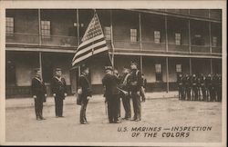 U.S. Marines - Inspection of the Colors Postcard