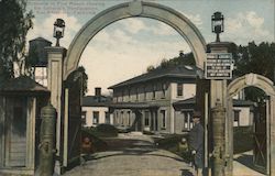 Entrance to Fort Mason Showing the General's Headquarters Postcard