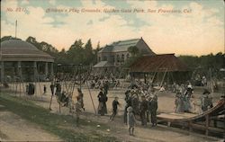 Children's Play Grounds, Golden Gate Park Postcard