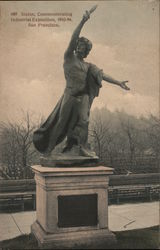 Statue, Commemorating Industrial Exposition, 1893-94 Postcard