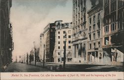 Market St. San Francisco, Cal. After the Earthquake of April 18, 1906 California Postcard Postcard Postcard