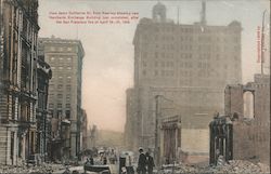 View Down California St. From Kearney Showing New Merchants Exchange Building Postcard