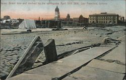 Street Torn and Cracked by the Earthquake, April 18th 1906 San Francisco, CA Postcard Postcard Postcard