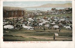 Camps at North Beach near Fort Mason San Francisco, CA Postcard Postcard Postcard