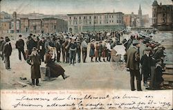 Refugees Waiting for Rations San Francisco, CA Postcard Postcard Postcard