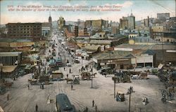 A View of Market Street San Francisco, CA Postcard Postcard Postcard