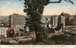 Reconstruction Days - View from Nob Hill toward Montgomery Street Postcard