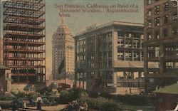 Road of a Thousand Workers, Reconstruction Work San Francisco, CA Postcard Postcard Postcard