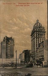 Skyscrapers Which Stood the Test of Earthquake and Fire Postcard