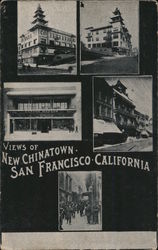 Views of New Chinatown Postcard