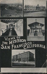 Views of the Mission San Francisco, CA Postcard Postcard Postcard