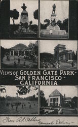 Views of Golden Gate Park San Francisco, CA Postcard Postcard Postcard