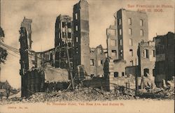 San Francisco in Ruins California Postcard Postcard Postcard