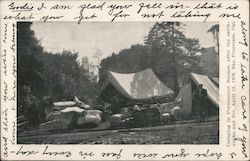 Camping in the Portsmouth Square After the Earthquake and Fire San Francisco, CA Postcard Postcard Postcard