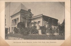 Earthquake Ruins Museum, Golden Gate Park Postcard