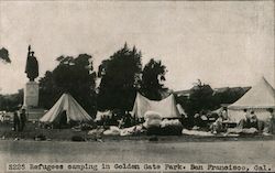 Refugees Camping in Golden Gate Park Postcard