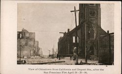 View of Chinatown From California and Dupont Streets San Francisco, CA Postcard Postcard Postcard