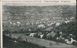 A Camp of Refugees, The Bread Line San Francisco, CA Postcard Postcard Postcard