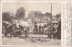 San Francisco Refugees After Earthquake and Fire California Postcard Postcard Postcard