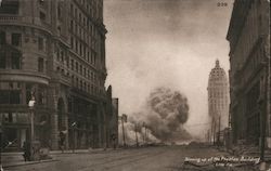 Blowing Up of the Phealan Building San Francisco, CA Postcard Postcard Postcard