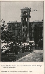 Ruins of Hall of Justice from Across Portsmouth Square San Francisco, CA Postcard Postcard Postcard