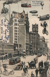 San Francisco in the Future Market Street Postcard