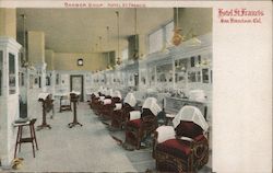 Hotel St Francis - Barber Shop Postcard