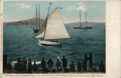 Yachting on San Francisco Bay Postcard