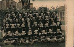 A Company of Apprentices and Instructors, U.S. Naval Station Postcard