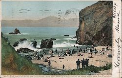 Land's End, bet. Fort Point and Cliff House: View after passing through tunnel on steam motor cars, San Francisco Postcard